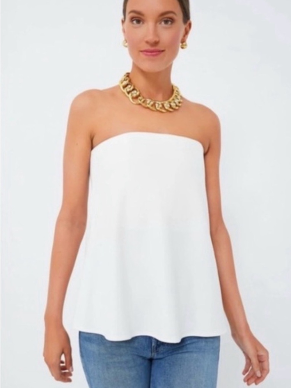 Tuckernuck Marin Top Ivory Strapless